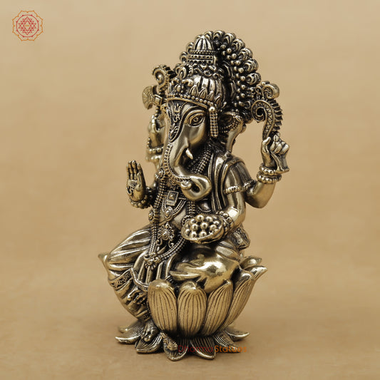 Brass Ganesh Fine, 4"