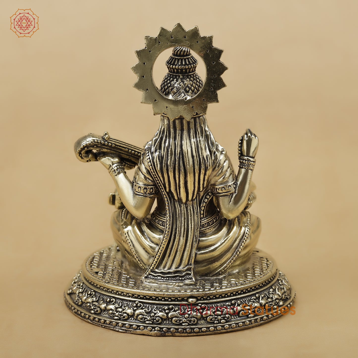 Brass Saraswati Fine, 4.5"