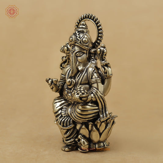 Brass Ganesh Fine, 2.5"