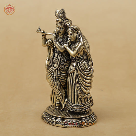 Brass Radha Krishna Fine, 4.5"
