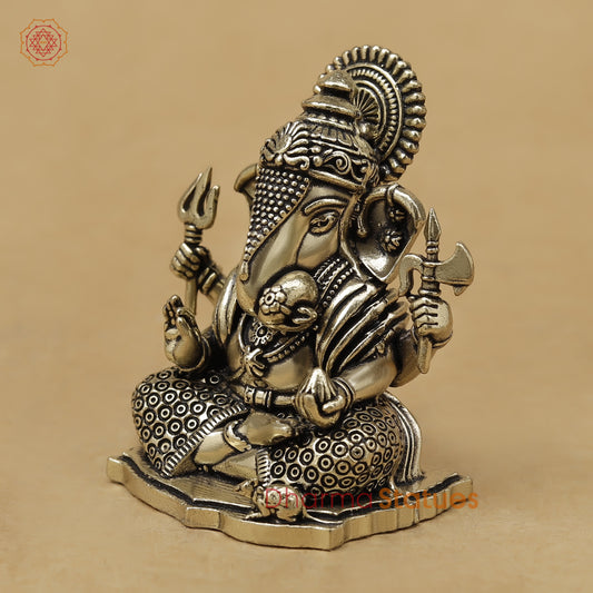 Brass Ganesh Fine, 2"
