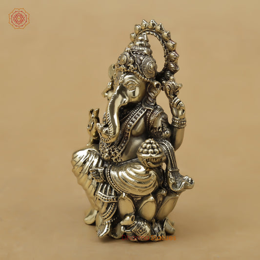Brass Ganesh Fine, 3"