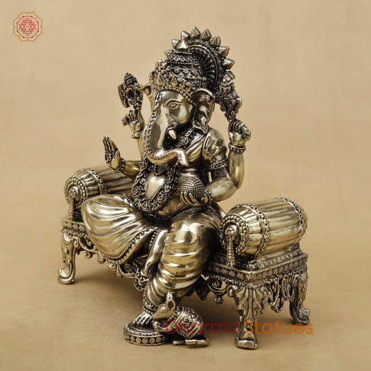 Brass Ganesh Fine, 6"