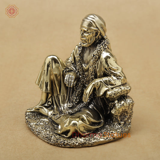Brass Sai Baba Fine, 4"