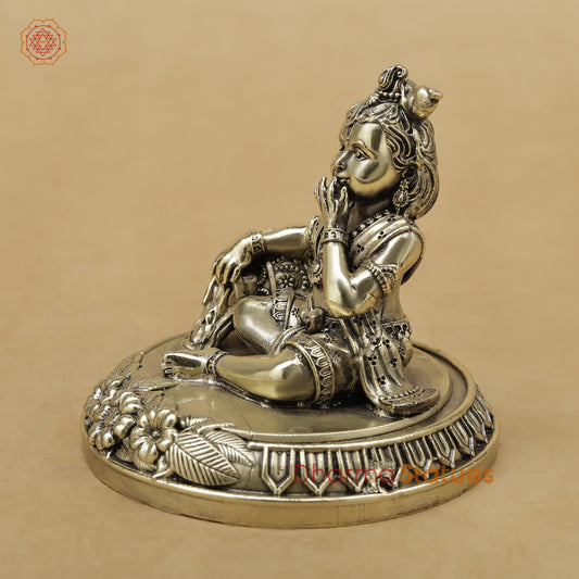 Brass Baby Krishna Fine, 3"