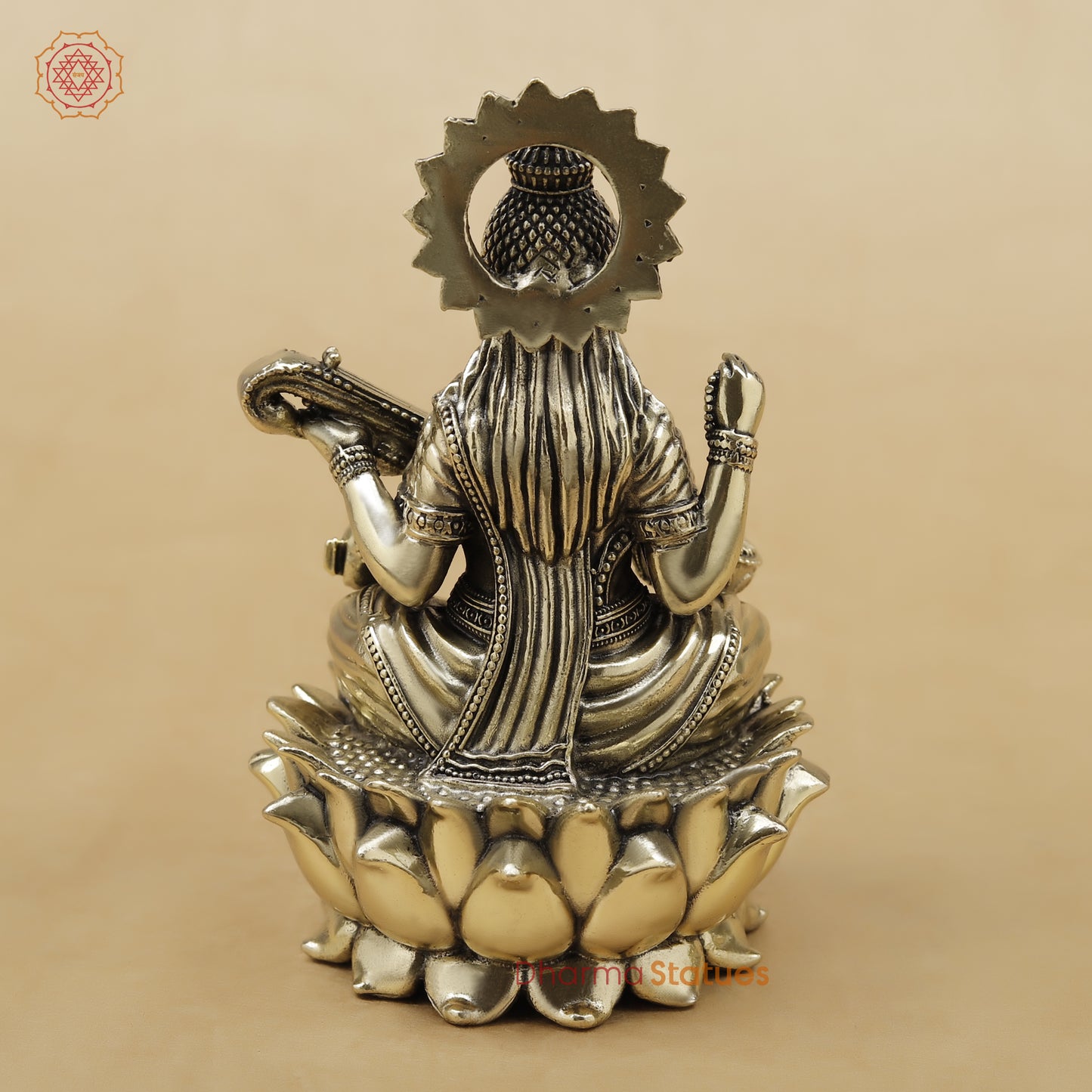 Brass Saraswati Fine, 5"