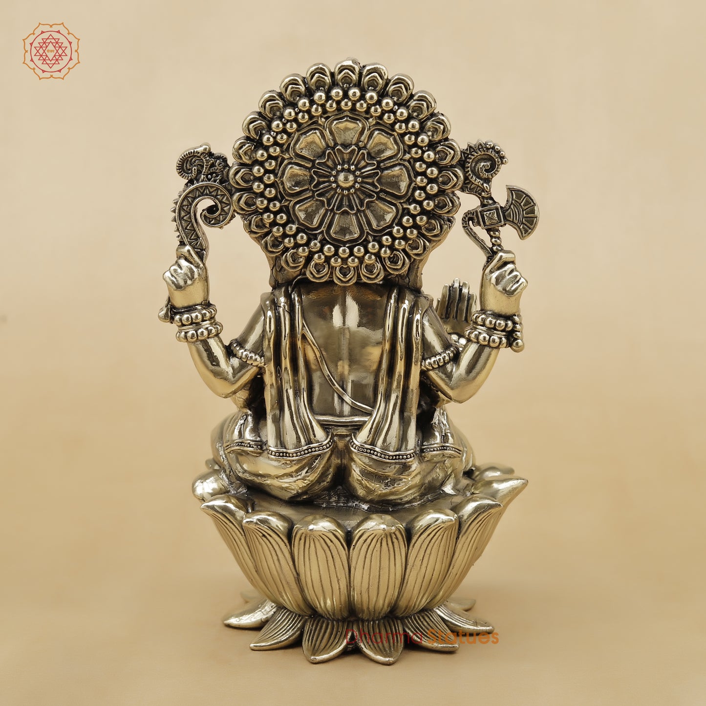 Brass Ganesh Fine, 7.5"