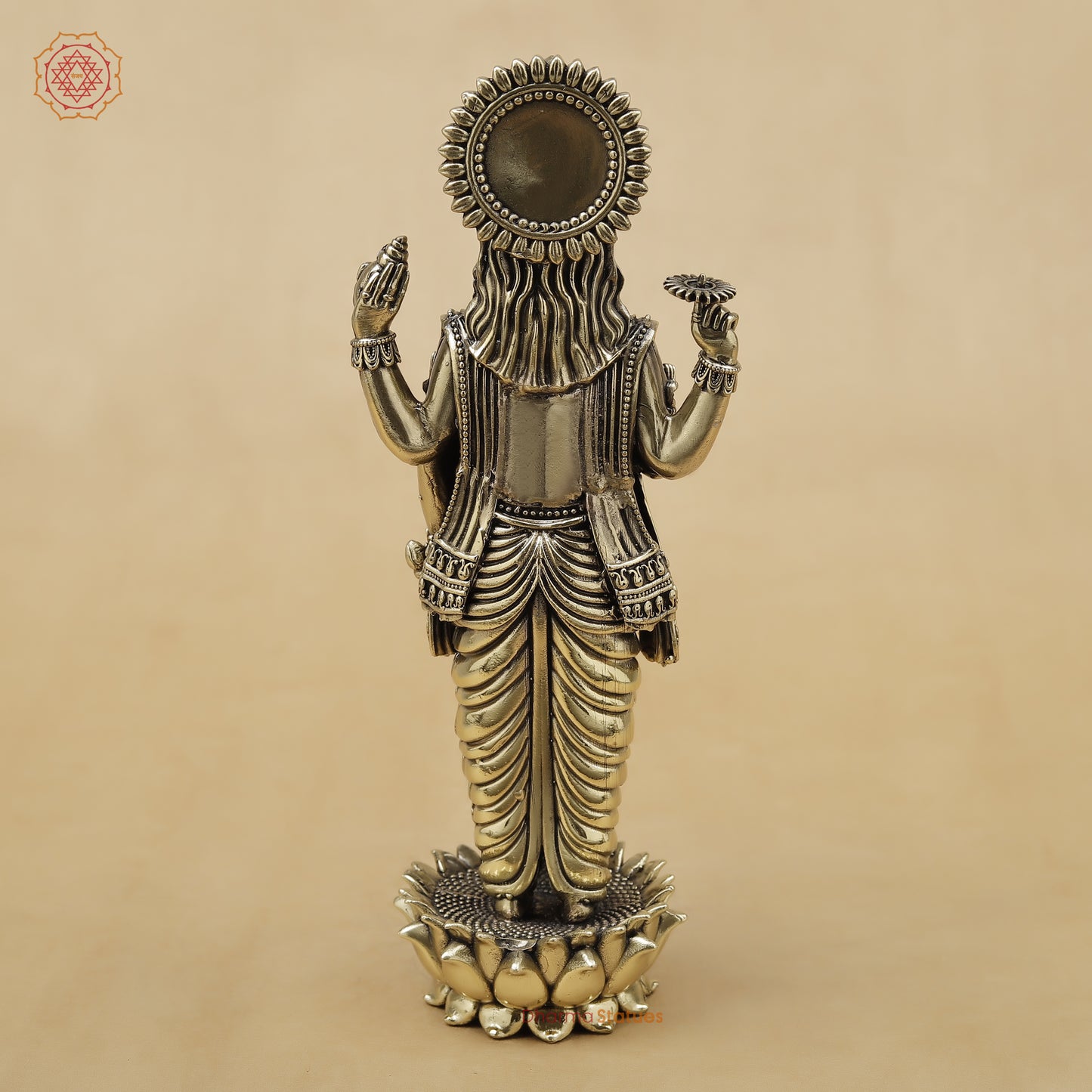 Brass Vishnu Fine, 8"
