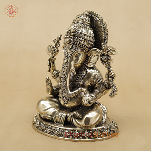 Brass Ganesh Fine, 9"