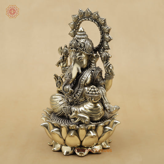 Brass Ganesh Fine, 9"