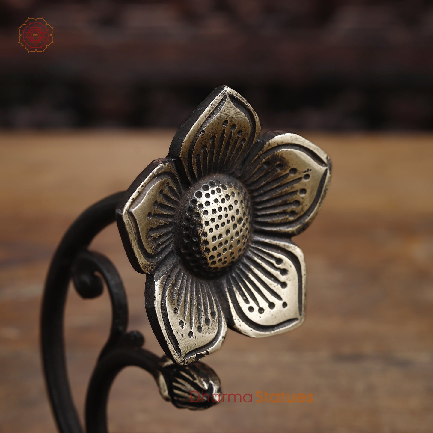 Brass Decorative Diya, Fine Golden Finish, 6"