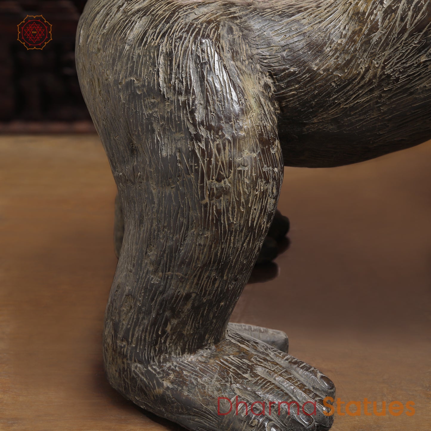 Brass Gorilla, Grey Finish, 24"