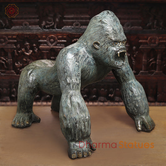 Brass Gorilla, Grey Finish, 24"