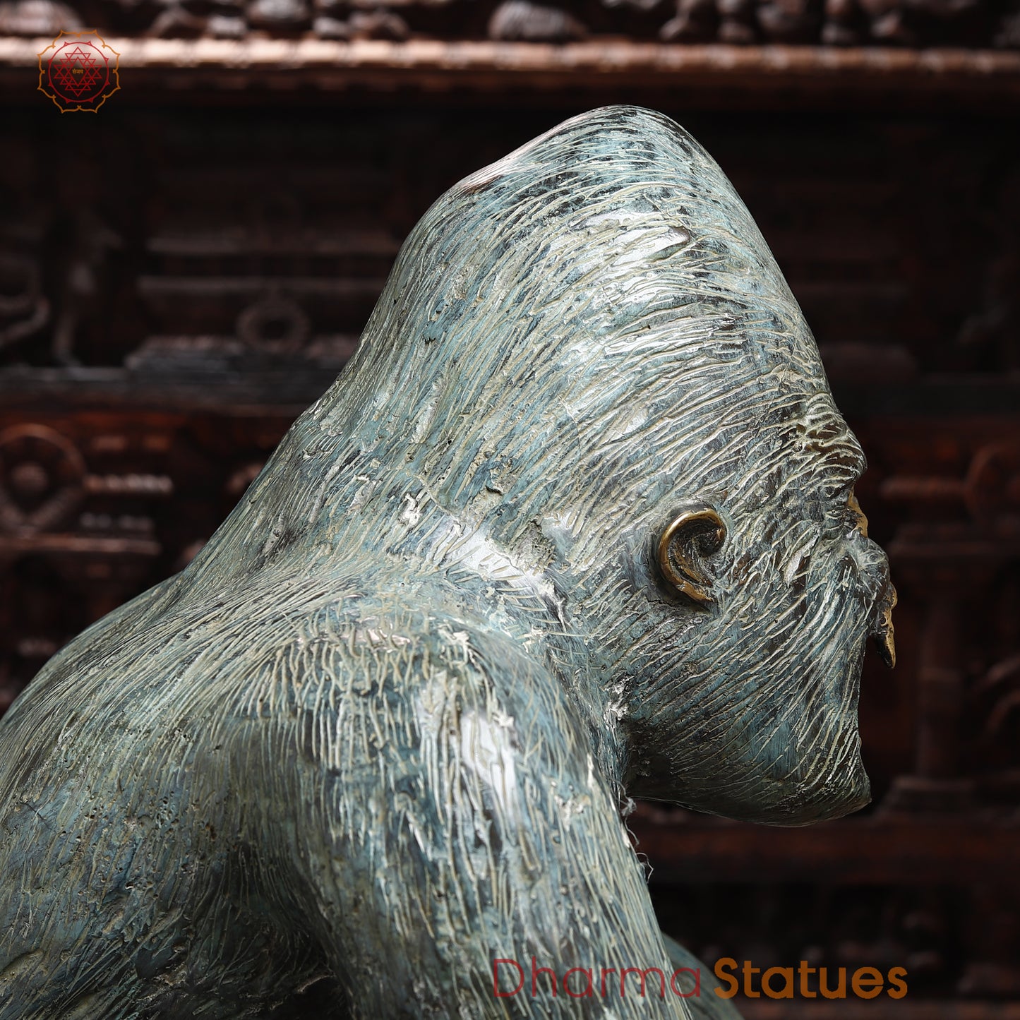 Brass Gorilla, Grey Finish, 24"