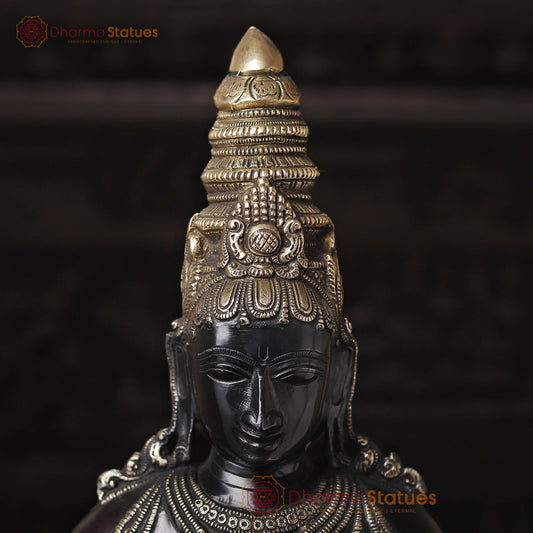 Brass Welcome Lady, Introducing the Namaste Welcome Lady Brass Statue. 32"