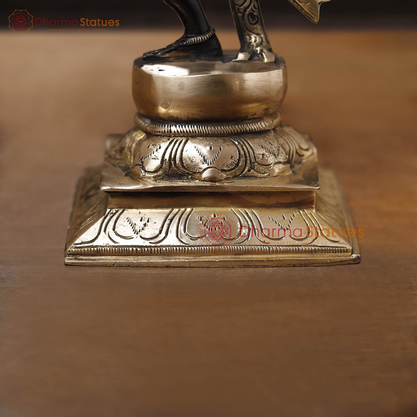 Brass Natraj Statue, Embrace the Rhythm of the Universe, Black Patina Finish 12.5"