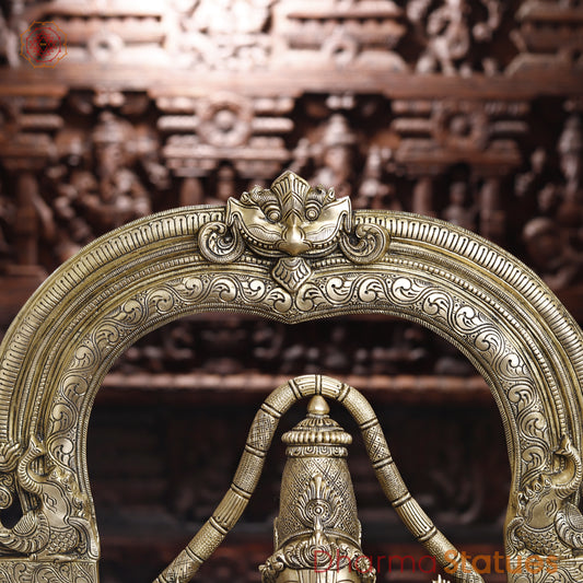 Brass Tirupati Balaji, Special Gold, 39.5"