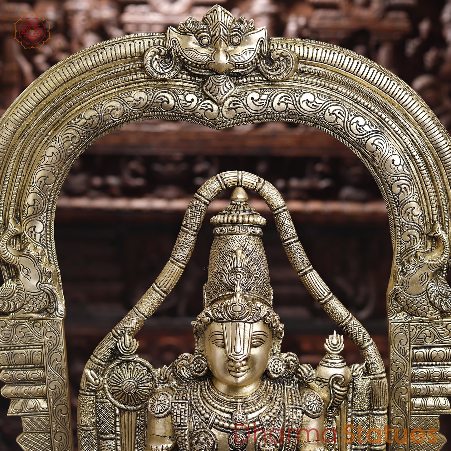Brass Tirupati Balaji, Special Gold, 39.5"