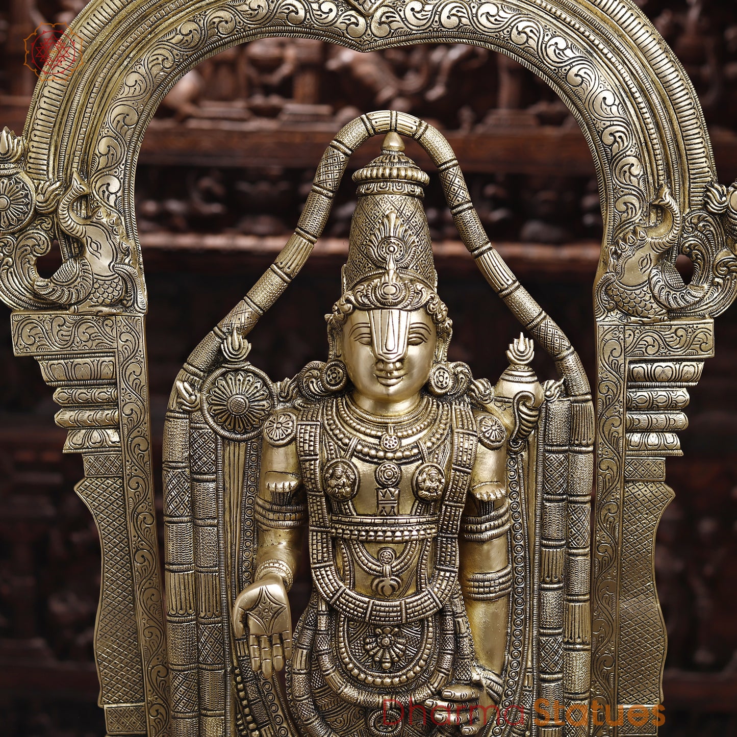 Brass Tirupati Balaji, Special Gold, 39.5"