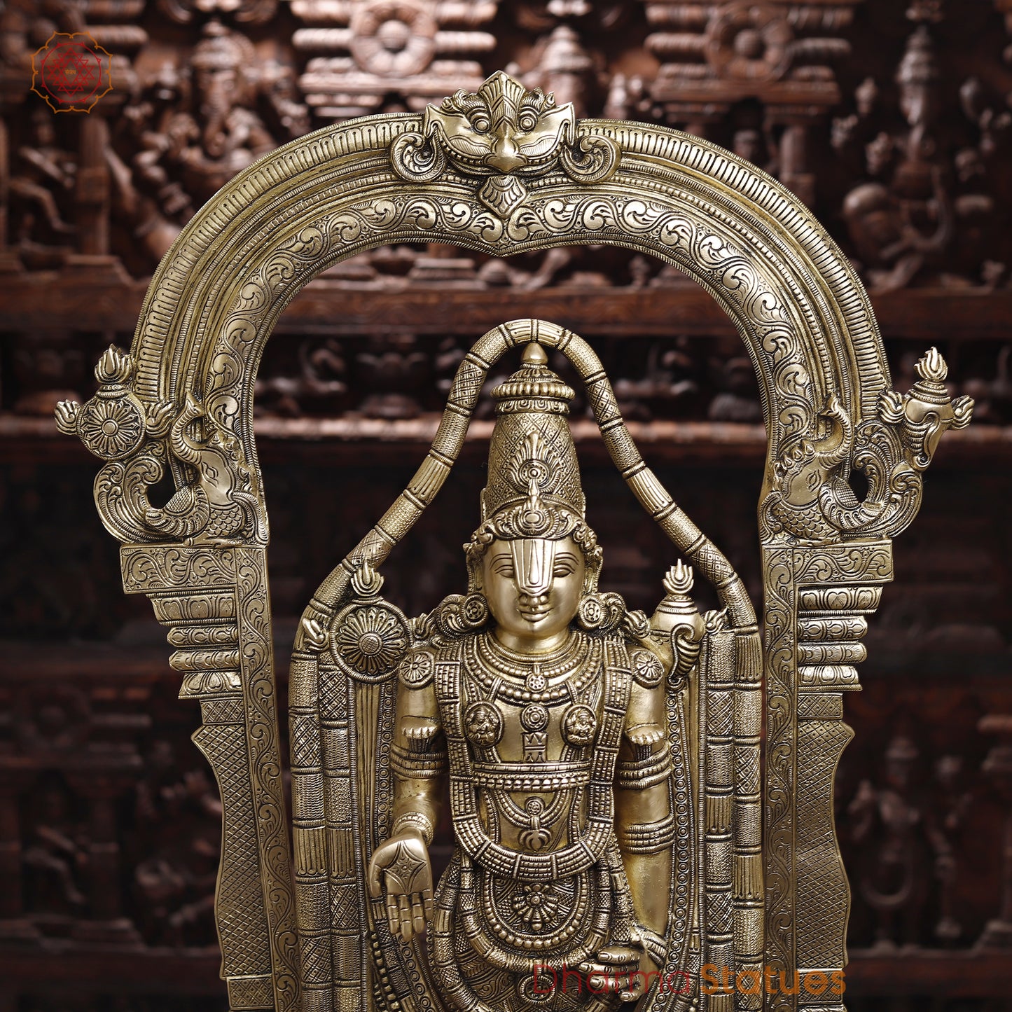 Brass Tirupati Balaji, Special Gold, 39.5"