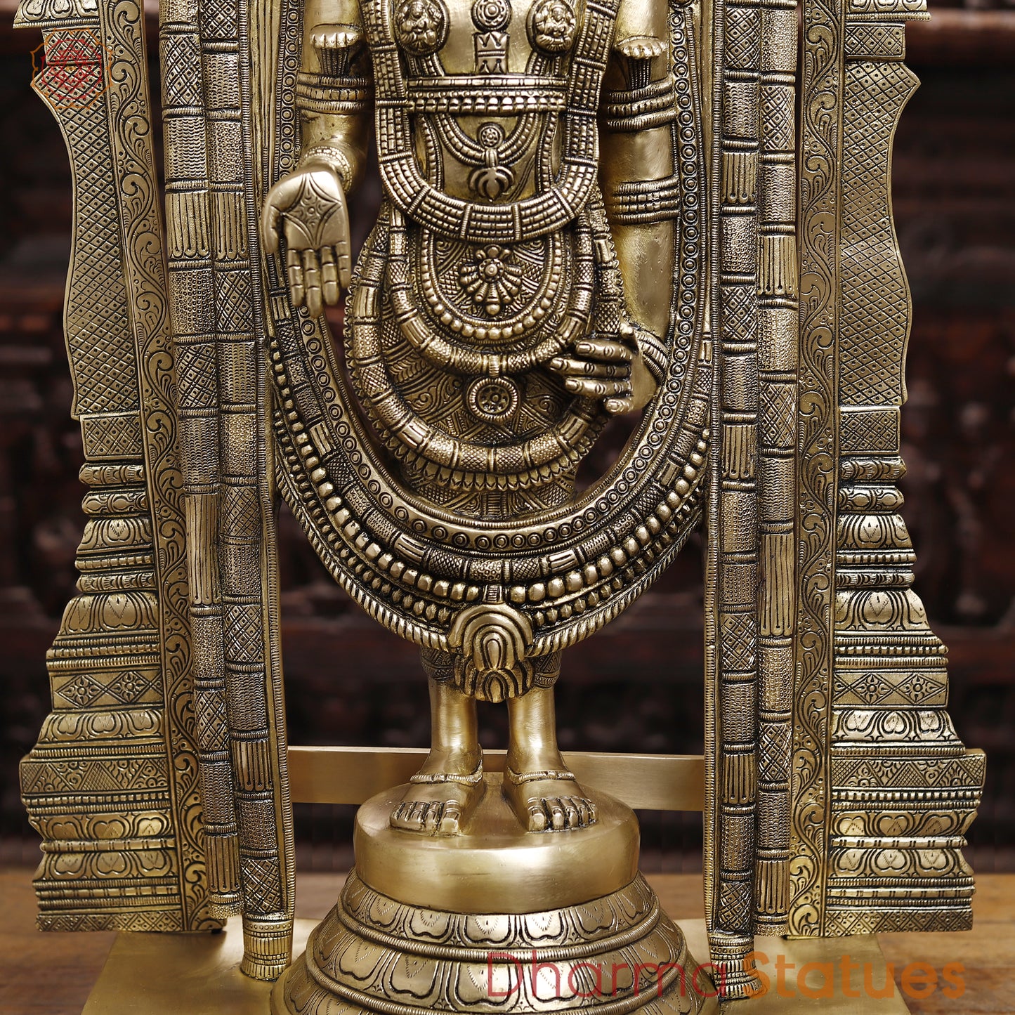 Brass Tirupati Balaji, Special Gold, 39.5"