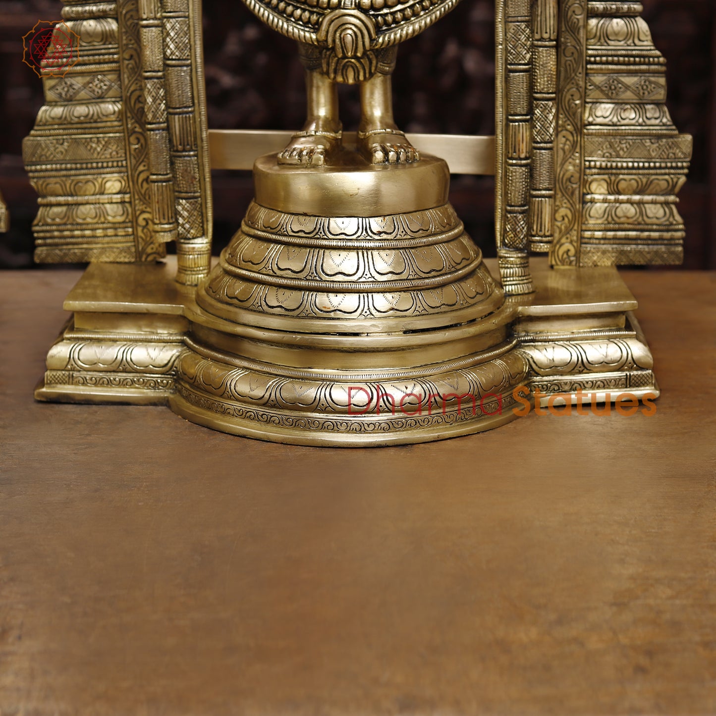 Brass Lakshmi & Tirupati Balaji, Fine Golden Finish, 39.5"