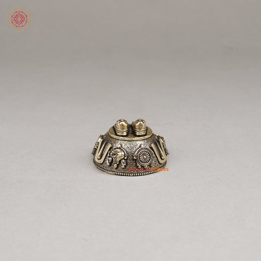 Brass Tirupati Balaji feet, 1.5"