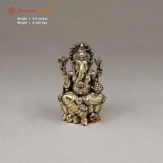 Brass Ganesh, 3.5"