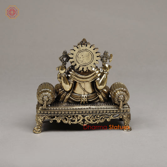 Brass Ganesh, 6"