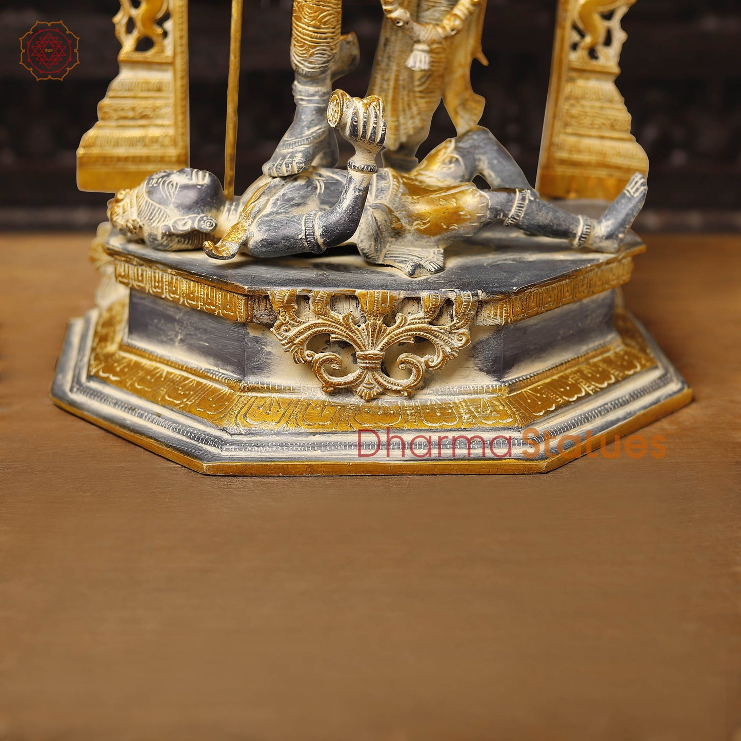 Brass Kaali Idol, Forged in Divinity, Black Antique Finish, 21"