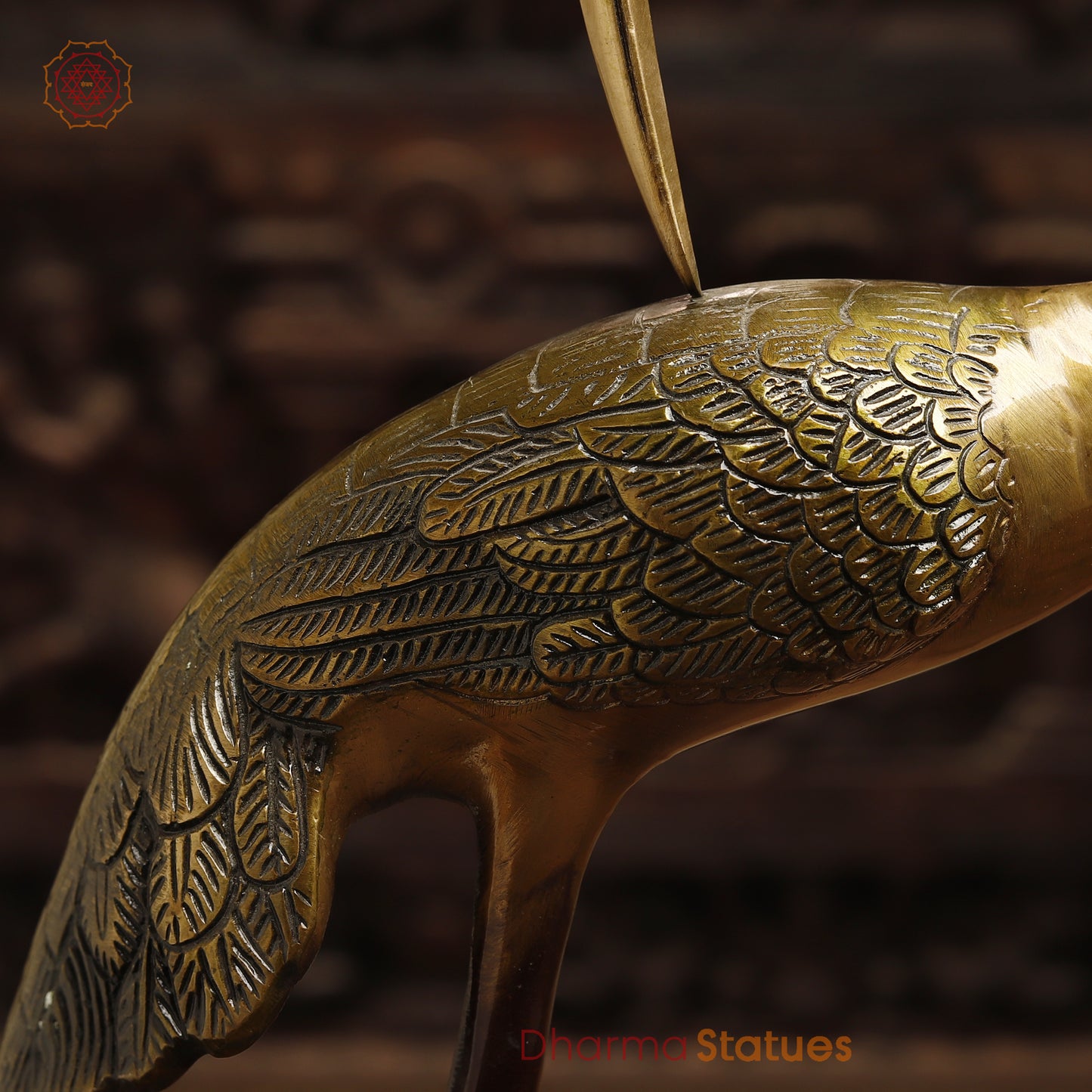 Brass Swan Pair, Golden & Copper Finish, 19"