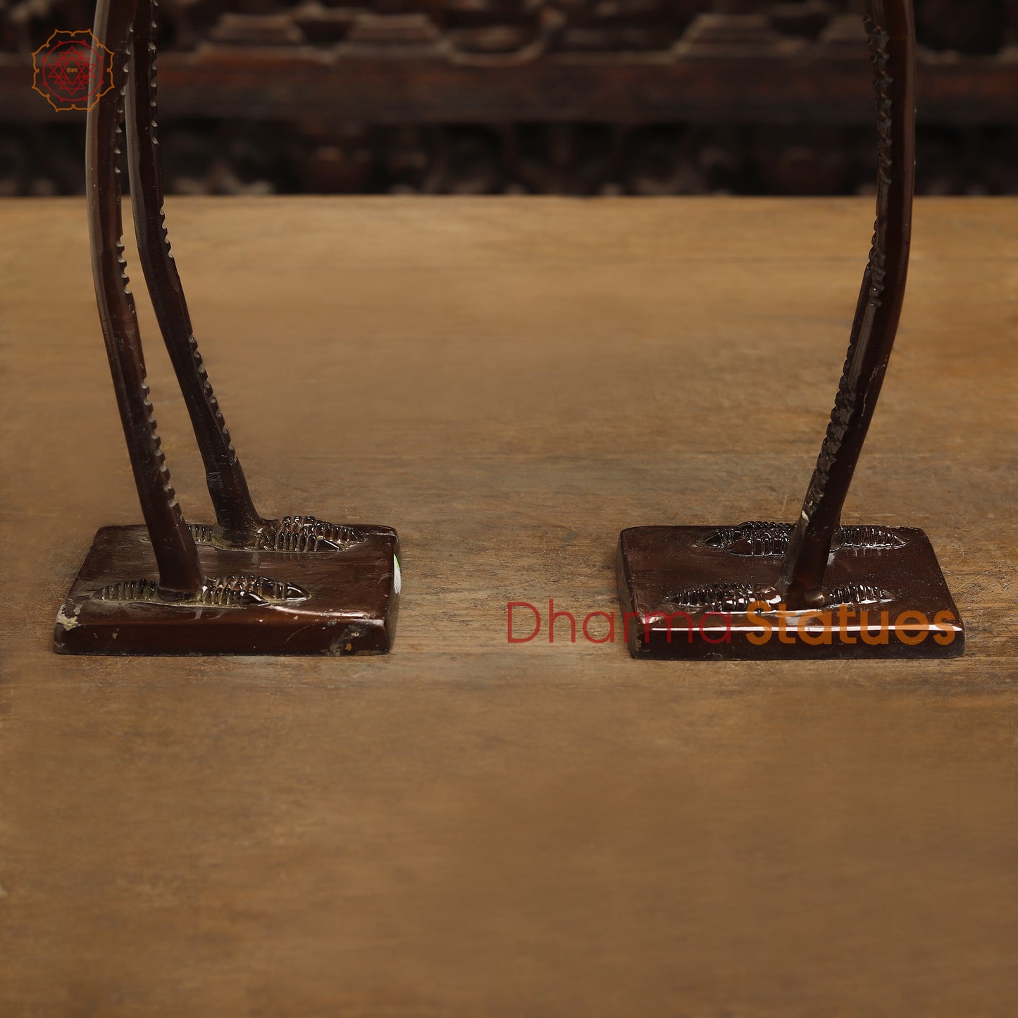 Brass Swan Pair, Golden & Copper Finish, 19"