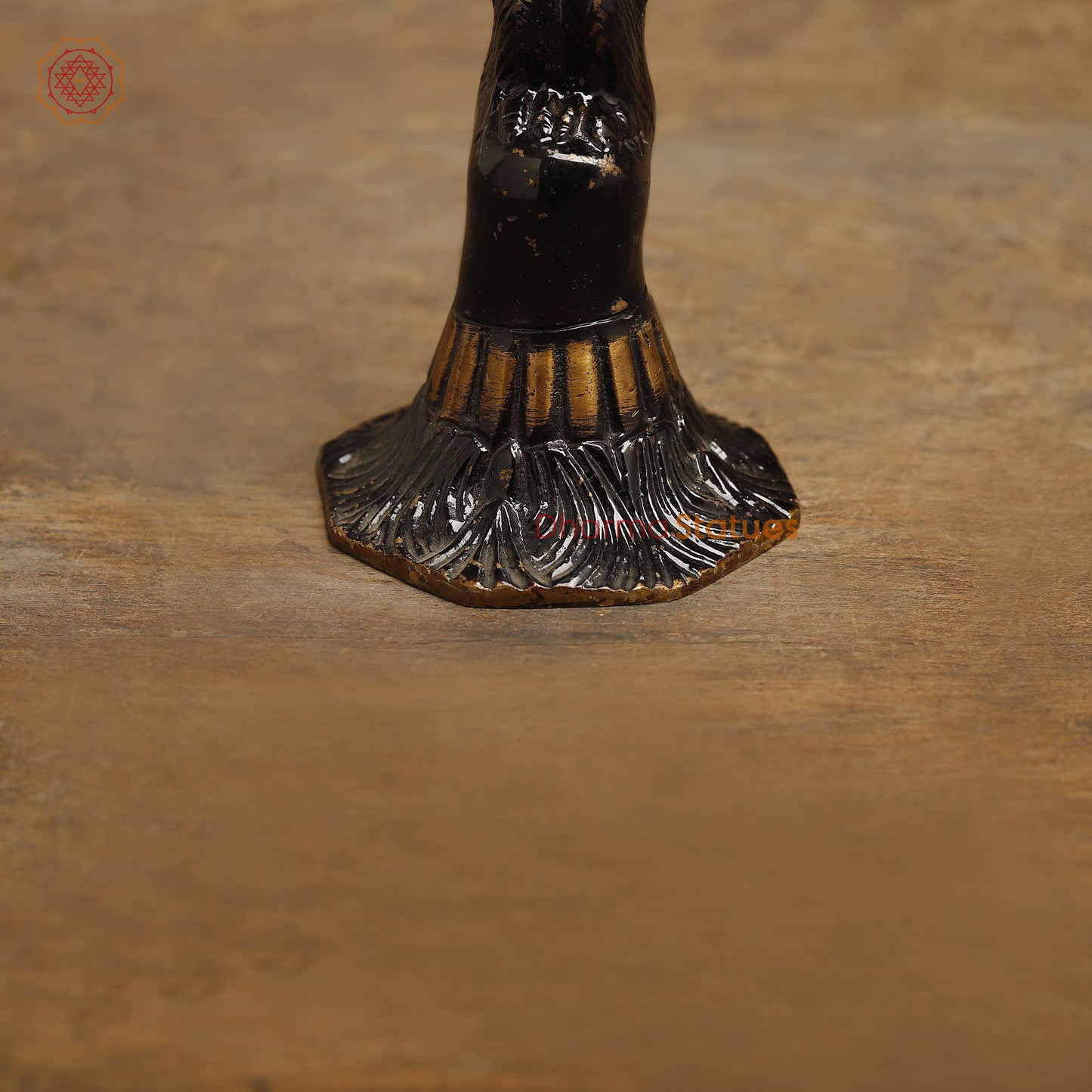 Brass Open Winged Eagle Showpiece, Copper & Golden Finish, 5"