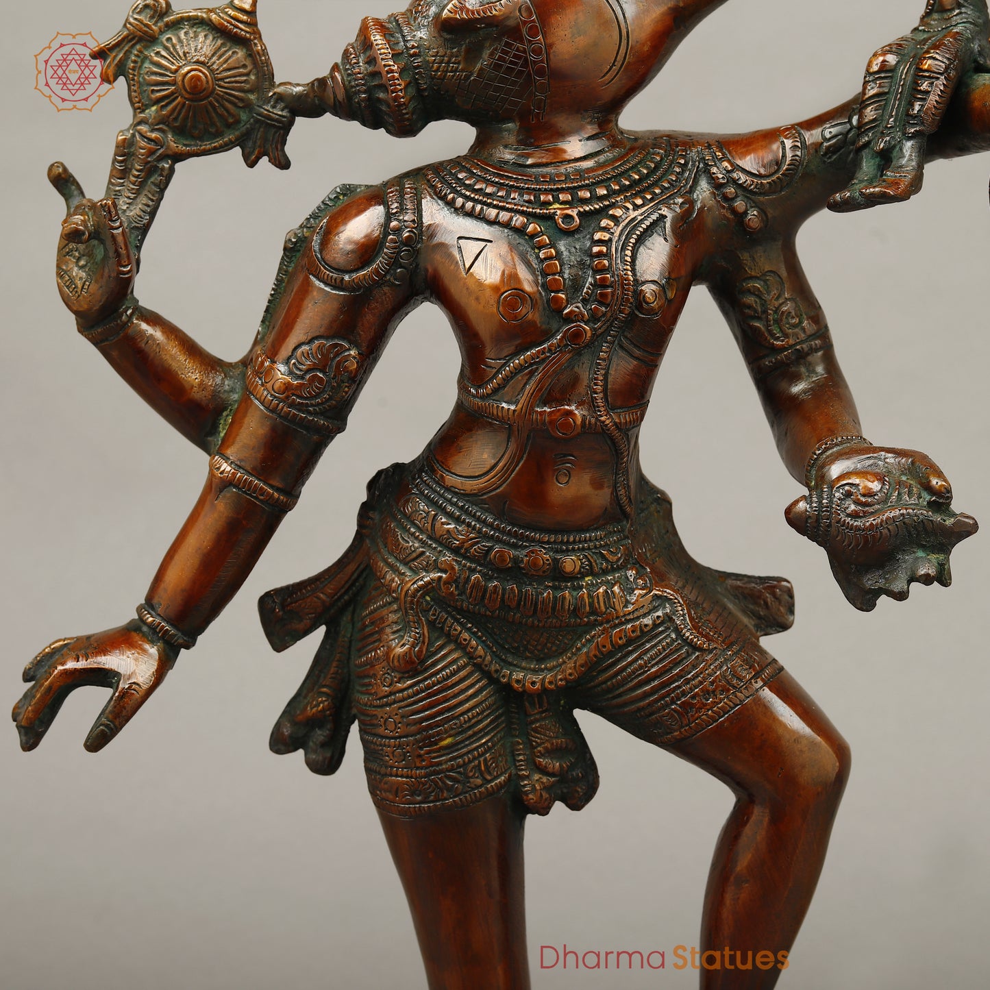 Brass Varahi Devi Idol, Copper Finish, 18"