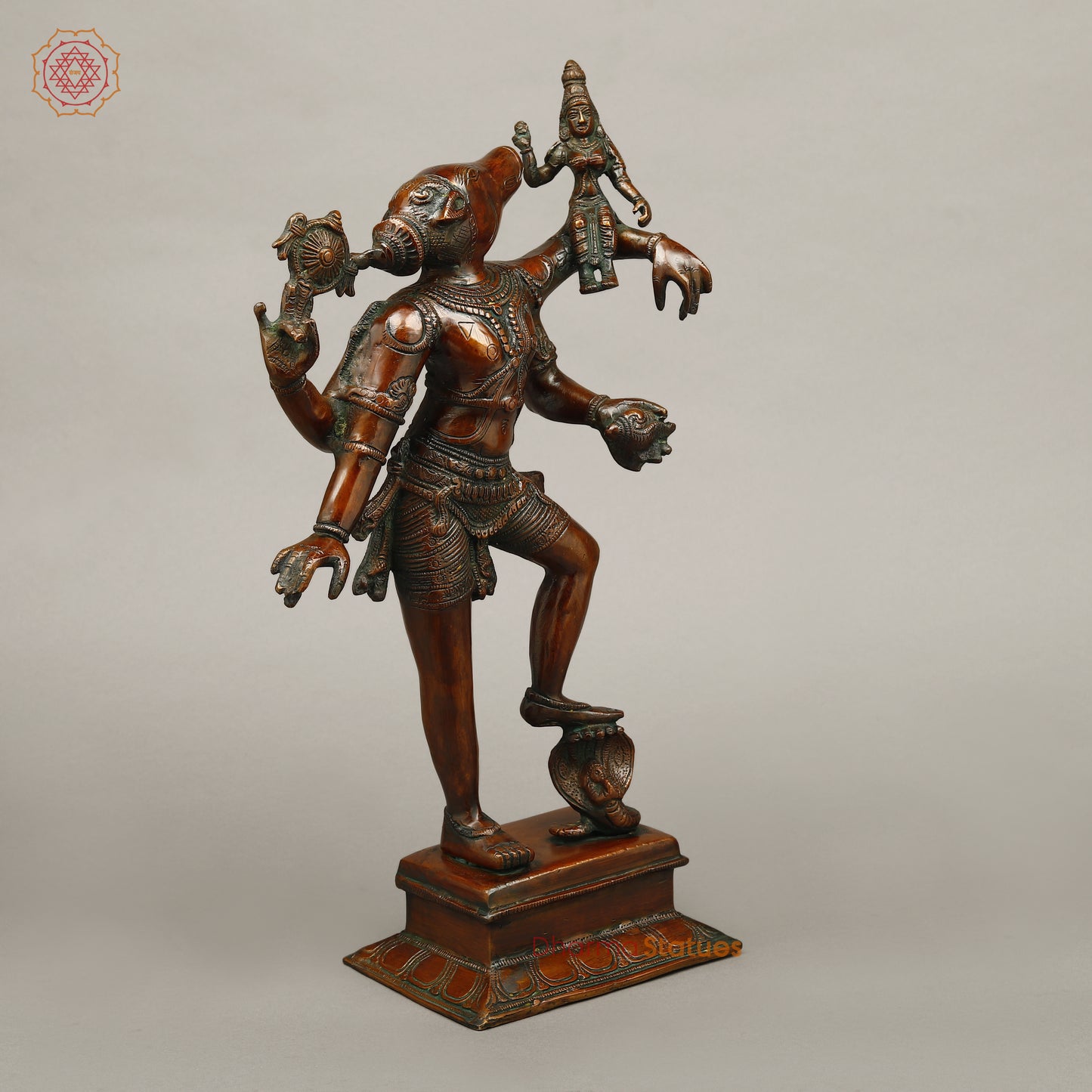 Brass Varahi Devi Idol, Copper Finish, 18"
