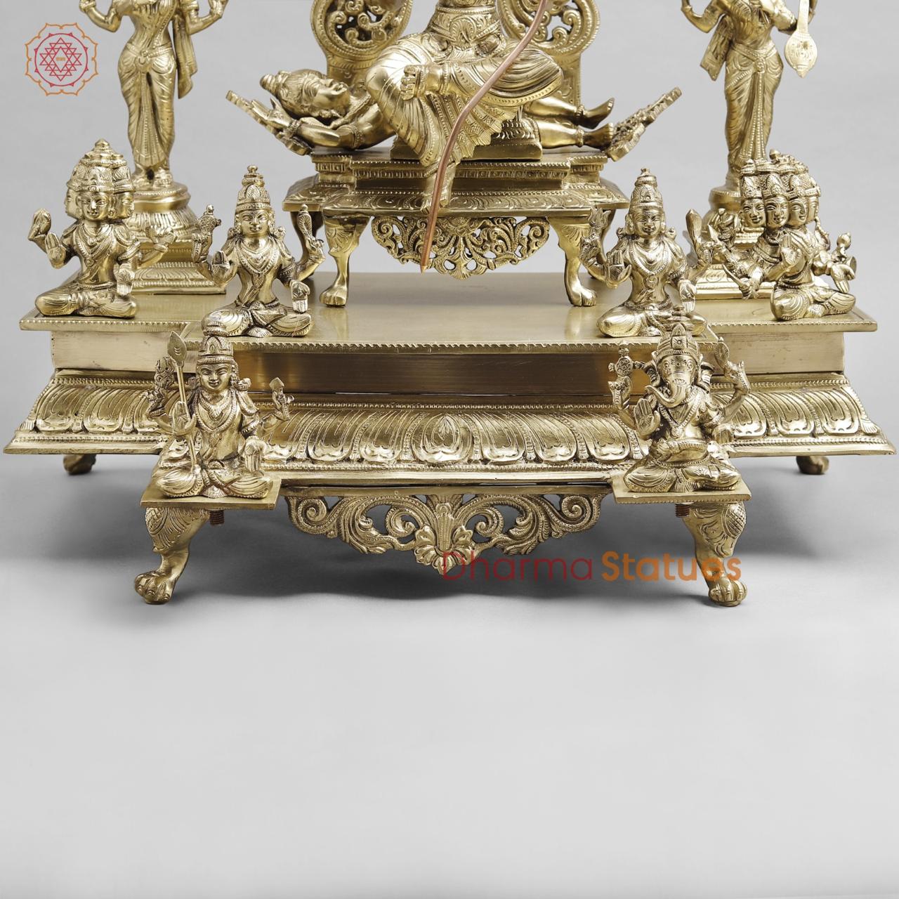 Bronze Tripura Sundari ( Raja Rajeshwari ), Original Bronze Finish, 23"