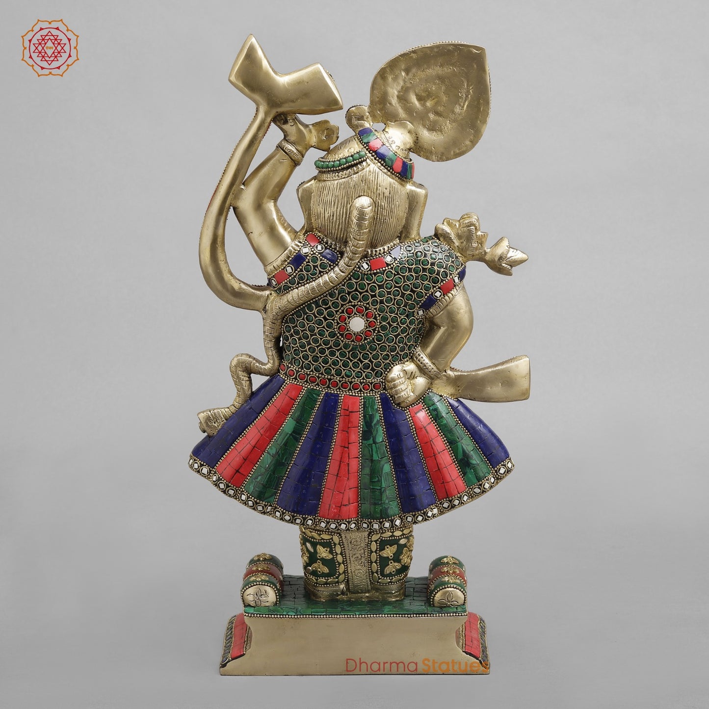Brass Srinath ji Fine, Stone work 16.5”