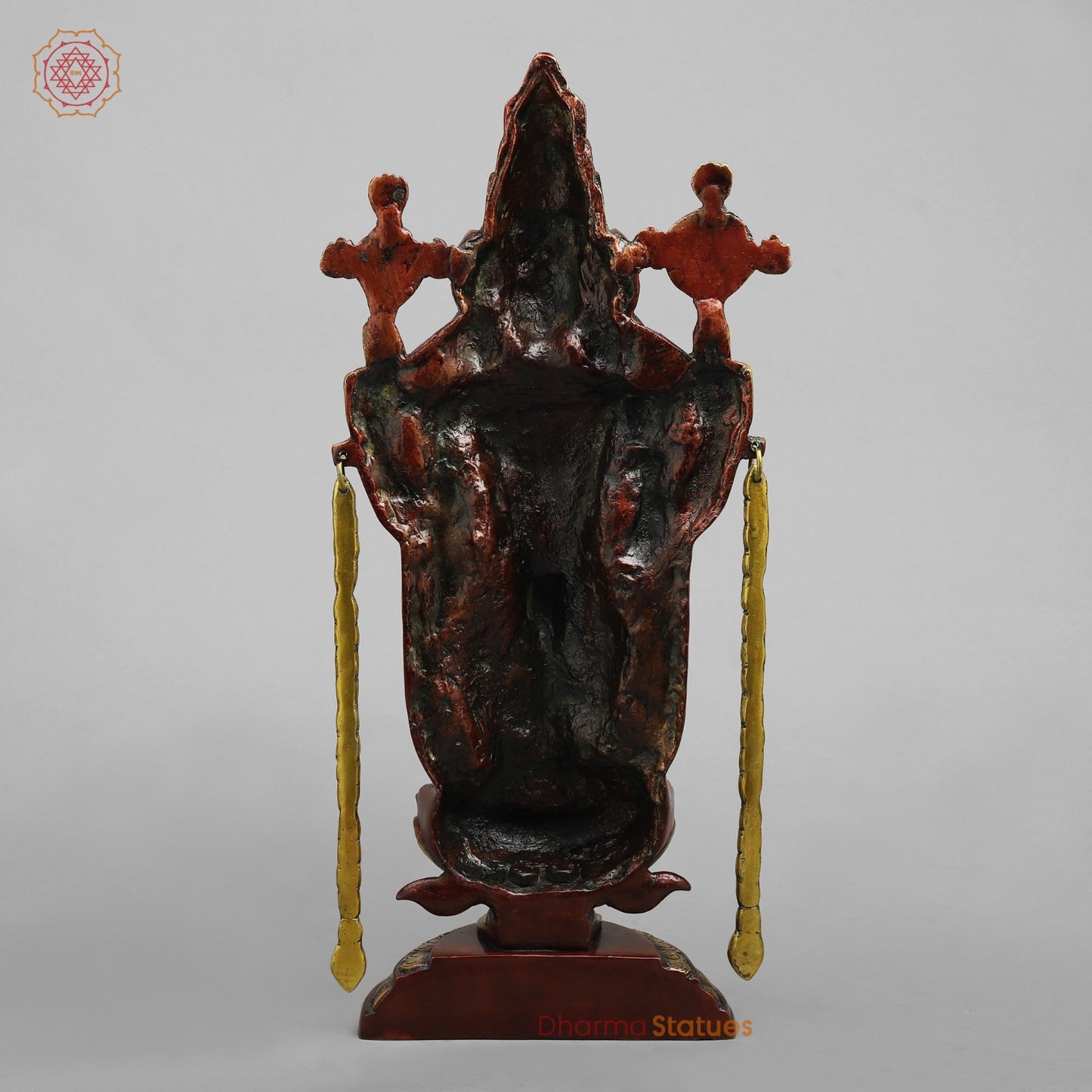 Brass Balaji Standing Fine with Lakshmi 19.5, Rich Copper finish