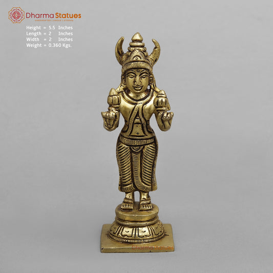 Brass Navgrah Fine, Fine Gold Finish 5.5”