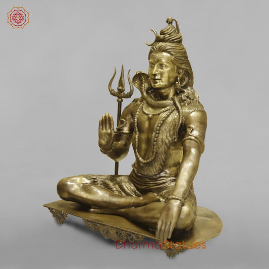 Bronze Shiva Seated Fine 40”