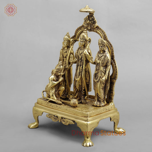 Brass Ram Darbar, Golden Finish 13”