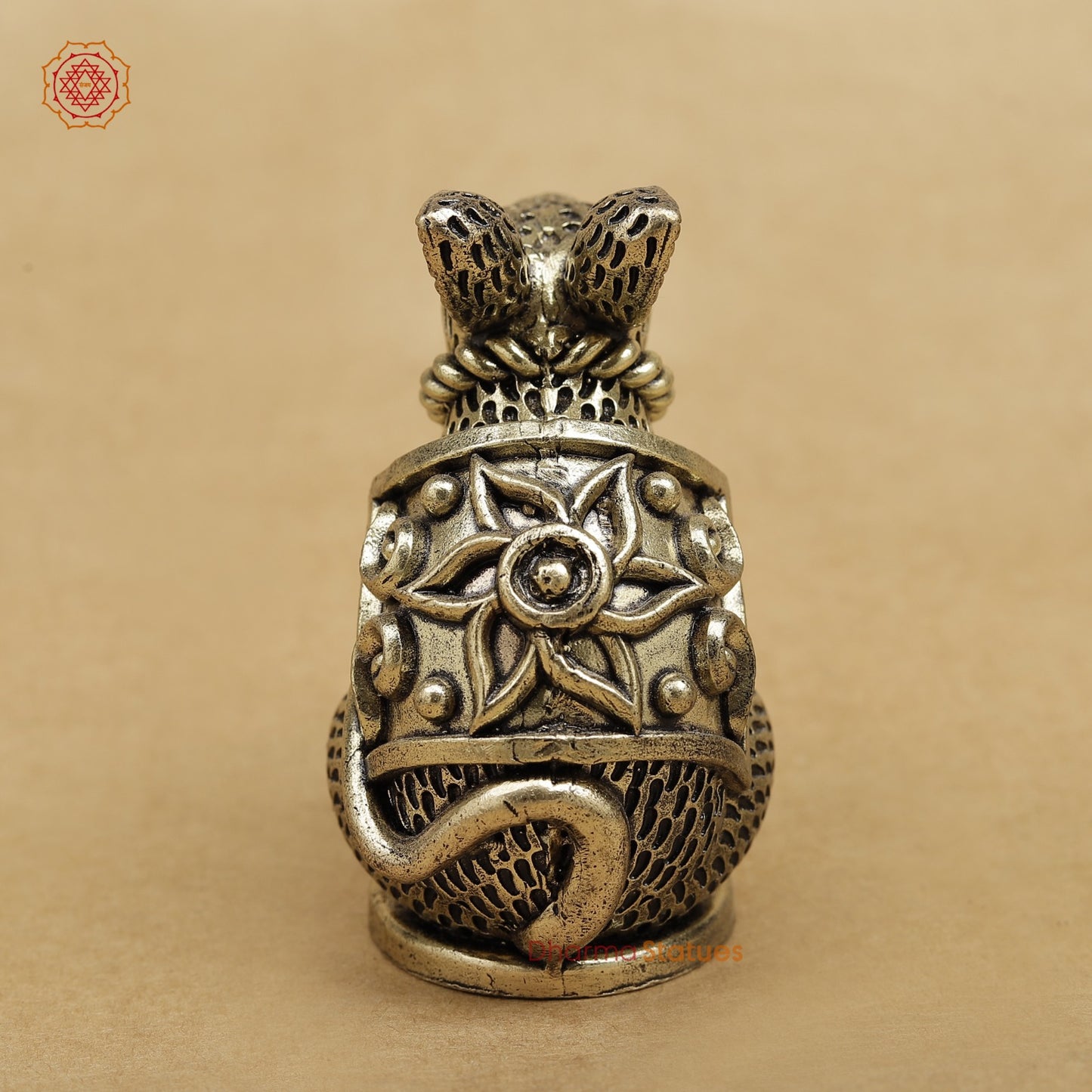Brass Mouse with Ladoo for Ganesh 3”