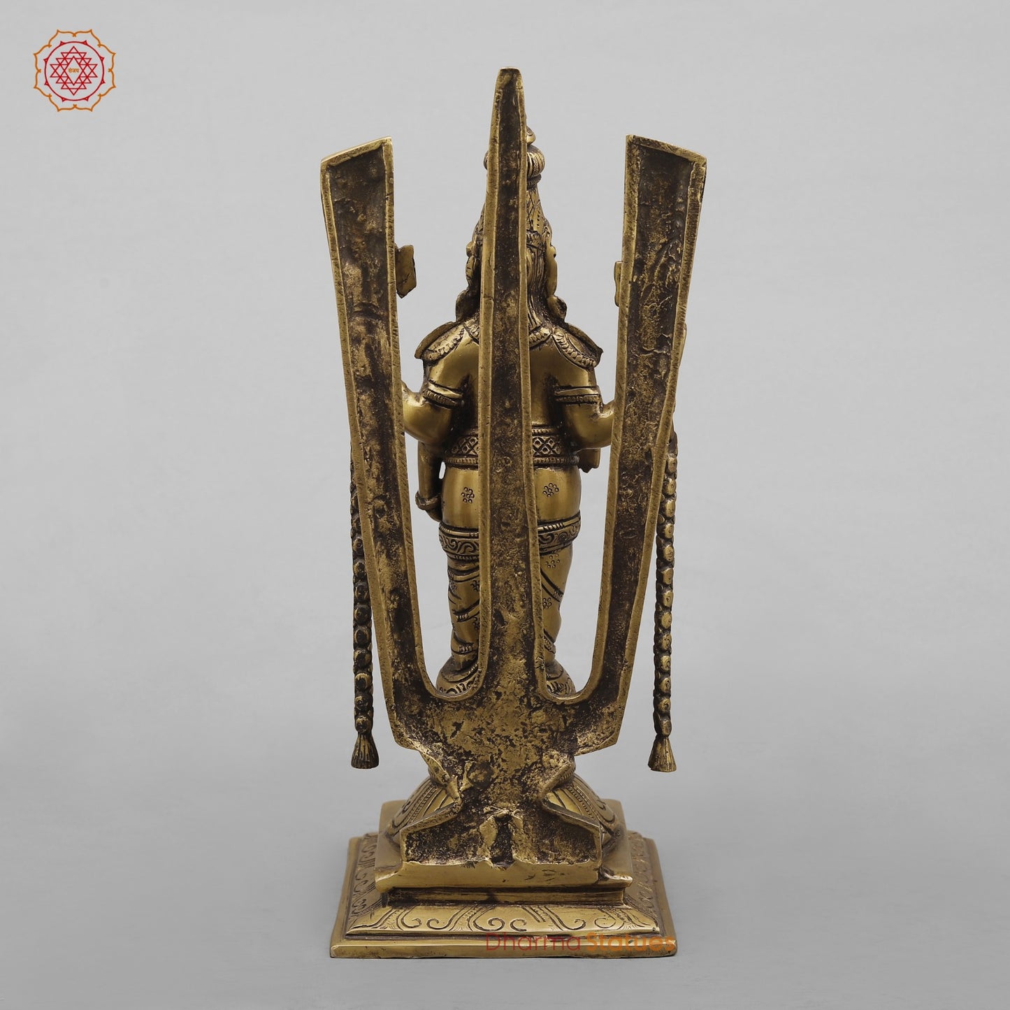 Brass Tirupati Balaji Fine, Antique Finish 14”