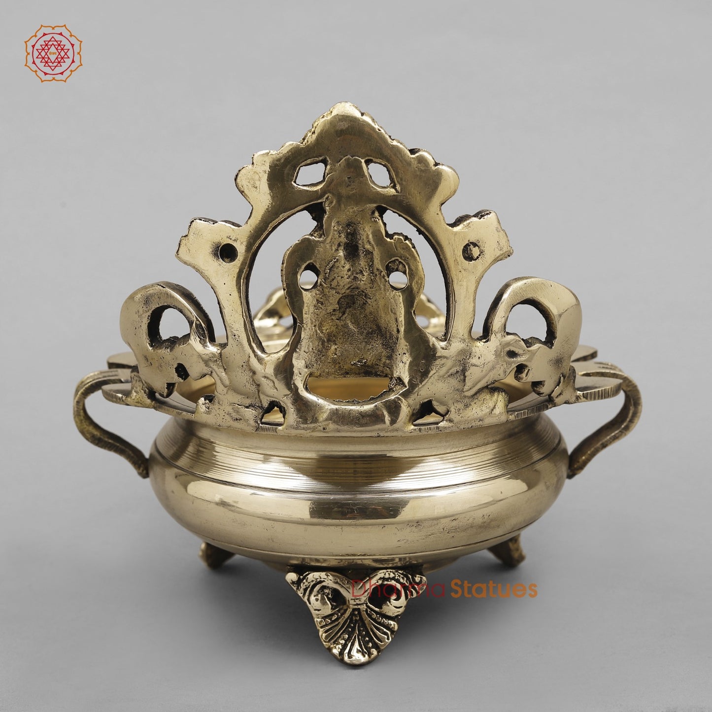 Brass Ganesh Urli Fine , Smooth Finish 8”