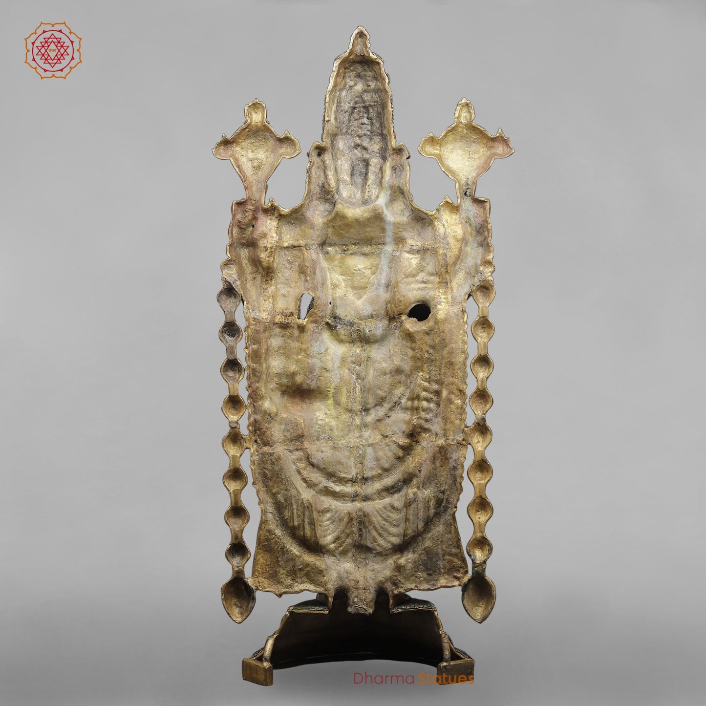 Brass Tirupati Balaji Fine, Stone Work Finish 46”