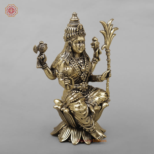 Brass Rajarajeshwari (Tripura Sundari) fine 6”