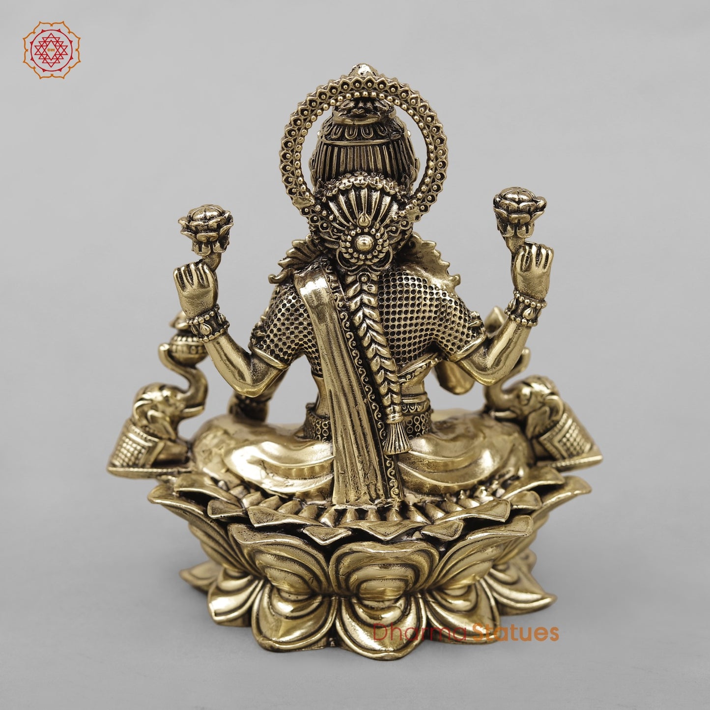 Brass Gaj Lakshmi Fine 5”