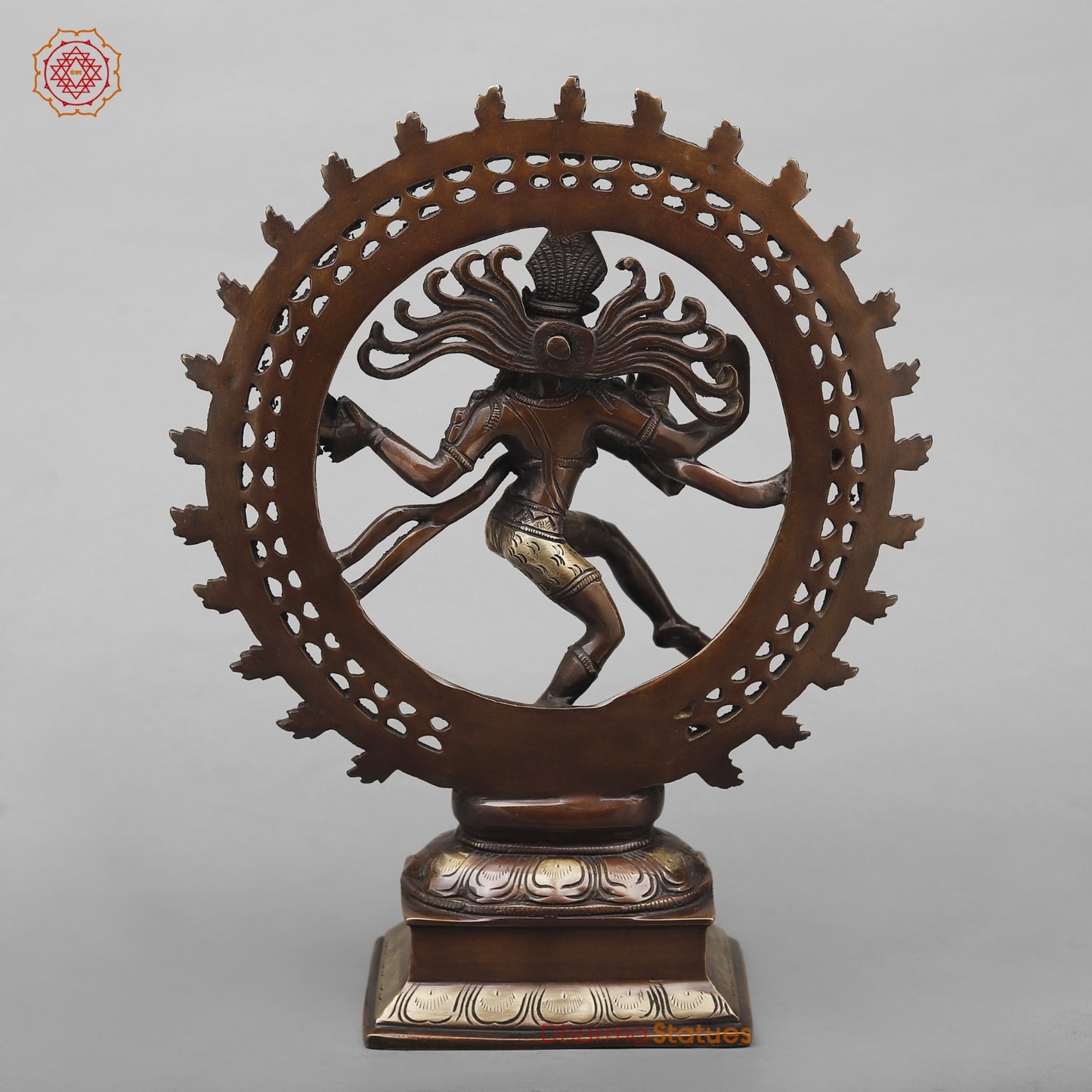 Brass Natraj fine, Copper Antique Finish 13.5”