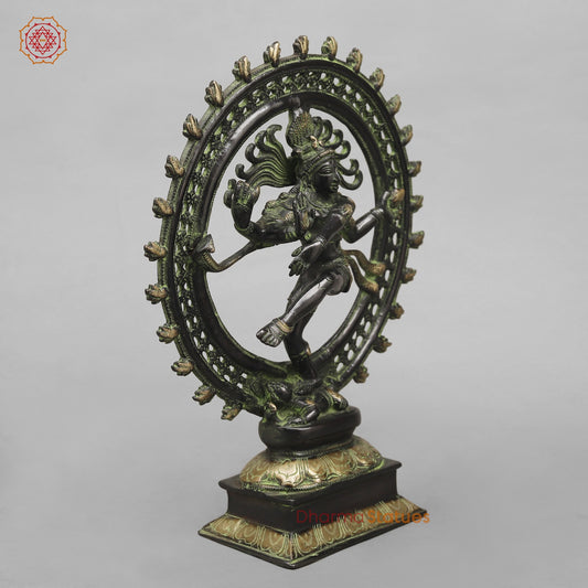 Brass Natraj fine ,Antique Black Finish 14”
