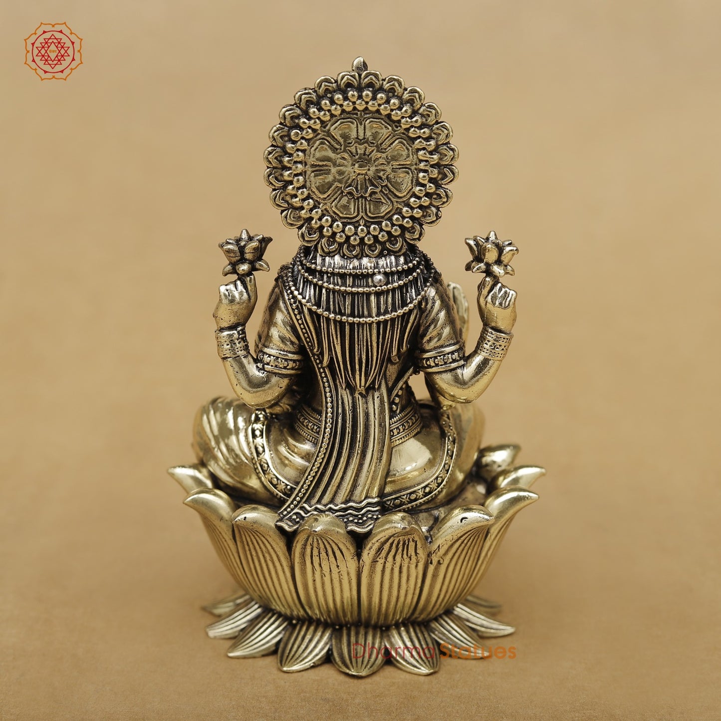 Brass Lakshmi seated fine 5”